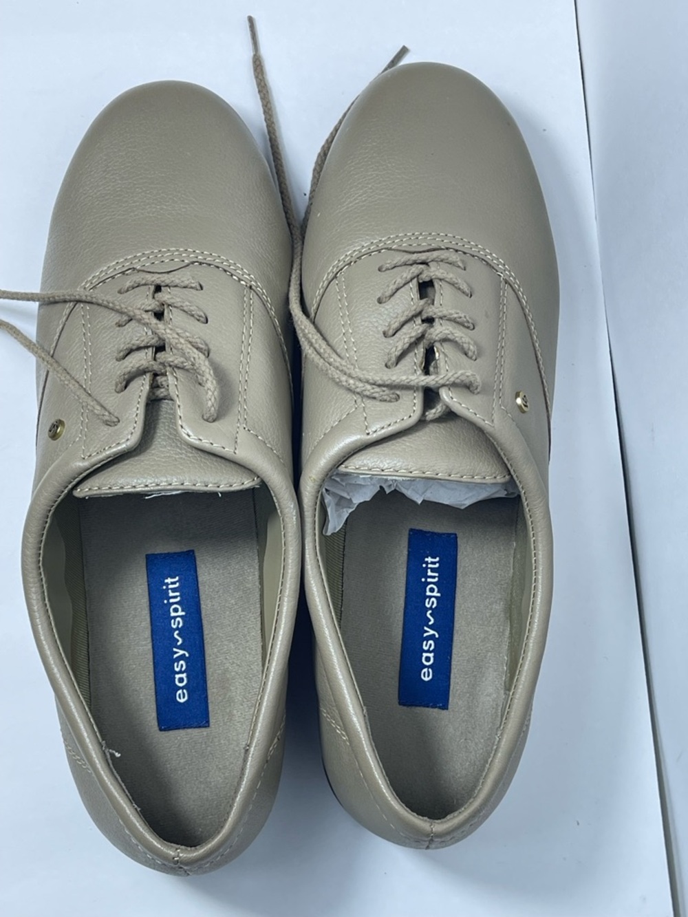 Easy Spirit Women's Taupe Lace-Up Oxfords - Picture 7 of 9